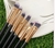 Kit com 6 Pinceis para Maquiagem Pincel Profissional Make para Olhos Sombras Ruby Preto/Rose - loja online