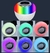 Lâmpada Luz Led RGB 12W Bluetooth Musica MP3 Player Caixa Som Festa/Boate + Controle na internet