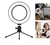 Ring Light iluminador Anel Luz 16cm 6 Polegadas com suporte Tripé de Mesa Video Selfie Maquiagem - comprar online