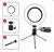 Ring Light iluminador Anel Luz 16cm 6 Polegadas com suporte Tripé de Mesa Video Selfie Maquiagem - loja online