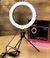 Imagem do Ring Light iluminador Anel Luz 16cm 6 Polegadas com suporte Tripé de Mesa Video Selfie Maquiagem