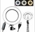 Ring Light iluminador Anel Luz 16cm 6 Polegadas com suporte Tripé de Mesa Video Selfie Maquiagem