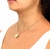 Imagem do Colar Corrente Feminino Elos Português Com Pingente Coração 3D Liso Grande Folheado ouro 18k Tendência
