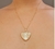Colar Corrente Filhos com Pingente Madrepérola Coração Gêmeos Meninos Meninas Folheado Ouro 18k Dourado - comprar online