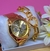 Kit Relógio Feminino a Prova água Pallyjane DHP Rx com Pulseira Folheado Ouro 18k Presente Tendência Moda na internet