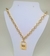 Colar Corrente elos Português Feminino Com Pingente Cadeado Folheado Ouro 18k Dourado Blogueira Moda