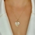 Colar Filhos com Pingente Madrepérola Coração Menina/Menino Folheado Ouro 18k Presente - Store LVO
