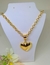 Kit Conjunto Colar Gargantilha + Pulseira Elos Português Pingente Coração liso Folheado Ouro 18k Luxo Antialérgico Luxo - loja online