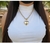 Kit Conjunto Colar Gargantilha + Pulseira Elos Português Pingente Coração liso Folheado Ouro 18k Luxo Antialérgico Luxo