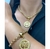 Kit Conjunto Colar Corrente + Pulseira Elo Português Pingente Arvore da Vida Folheado Ouro 18k Presente Tendência Moda