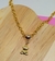 Colar Corrente Feminino Elos Português com Pingente Ursinho Teddy Bear Folheado a Ouro 18k Verniz Antialérgico - loja online