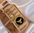 Pulseira Corrente Elo Português com Pingente Medalha Redonda Pomba Divino Espirito Santo Preto Branco Folheado - comprar online