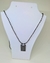 Colar Masculino com Pingente Escapulário Livrai Do Mal Cruz Elos Aço Bolinhas Preto Moda - loja online