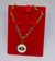 Colar Corrente Feminino Elo Português Pingente Olho Grego Redondo azul Folheado Ouro 18k Gargantilha Oferta - loja online