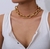 Kit Conjunto Colar Choker Corrente e Pulseira Elos Grosso Folheado ouro 18k Antialérgico Moda Luxo na internet
