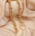 Colar Corrente Elos grosso Mosquetão Coração folheado ouro 18k Moda - Store LVO