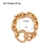 Kit Conjunto Colar Choker + Pulseira Corrente Elos Grosso Mosquetão Fecho Coração Folheado Ouro 18k Prateado Preto Luxo - Store LVO