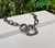 Kit Conjunto Colar Choker + Pulseira Corrente Elos Grosso Mosquetão Fecho Coração Folheado Ouro 18k Prateado Preto Luxo - Store LVO