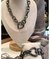 Kit Conjunto Colar Choker + Pulseira Corrente Elos Grosso Mosquetão Fecho Coração Folheado Ouro 18k Prateado Preto Luxo