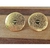 Imagem do Par de Brincos Pingente Medalha Redonda Oração Pai Nosso Folheado Ouro 18k Antialérgico Pronta entrega