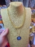 Imagem do Colar Choker Duplo Corrente Elos Grumet com Pingente Olho Grego Azul Folheado Ouro 18k Moda Blogueira