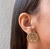 Brinco Redondo Árvore da Vida Folheado Ouro 18k Antialérgico Tendência Envio Imediato - comprar online