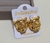 Brinco Tigre Folheado Ouro 18k Antialérgico / Par de Brincos Leopardo Banhado Ouro Moda Feminina Tendência - comprar online