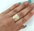 Anel Regulável Religioso Oração Pai Nosso mais Cruz Banhado Folheado Ouro 18k Dourado Prateado Pronta Entrega - Store LVO