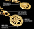 Kit Relógio Feminino Quadrado Digital Led Dourado Gold Rose + Colar Corrente Elo Português Árvore da Vida Folheado Ouro Tendência - Store LVO