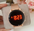 Relógio Feminino Unissex Digital Led Luxo Eletrônico Redondo Pulseira Silicone Moda Blogueira - Store LVO