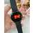 Relógio Feminino Unissex Digital Led Luxo Eletrônico Redondo Pulseira Silicone Moda Blogueira