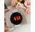 Relógio Feminino Unissex Digital Led Luxo Eletrônico Redondo Pulseira Silicone Moda Blogueira - Store LVO