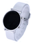 Relógio Feminino Unissex Digital Led Luxo Eletrônico Redondo Pulseira Silicone Moda Blogueira na internet