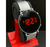 Imagem do Relógio Feminino Unissex Digital Led Luxo Eletrônico Redondo Pulseira Silicone Moda Blogueira