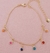 Pulseira Infantil Bebe para Crianças Meninas Pingente em Resinada colorida Folheado 18k Dourado - Store LVO