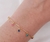 Pulseira Infantil Bebe para Crianças Meninas Pingente em Resinada colorida Folheado 18k Dourado