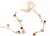 Pulseira Infantil Bebe para Crianças Meninas Pingente em Resinada colorida Folheado 18k Dourado na internet
