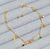 Kit Conjunto Pulseira e Brincos Pedra Zircônia Infantil Bebe para Meninas Folheado Ouro 18k Presente