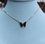 Imagem do Colar Feminino com Pingente Cristal Zircônia Borboleta Folheado 18k Tendência 2023 Moda
