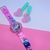 Kit Relógio Digital Pisca Toca Musica Princesas Disney + Presilha de Cabelo Infantil Bico de Pato Hair Clip Presente