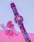 Kit Relógio Digital Pisca Toca Musica Princesas Disney + Presilha de Cabelo Infantil Bico de Pato Hair Clip Presente na internet