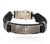 Imagem do Pulseira Bracelete Masculino Feminino Couro Sintético Placa Aço Inox Folheado Tudo Posso Fé Gratidão Pai Nosso