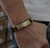 Pulseira Bracelete Masculino Feminino Couro Sintético Placa Aço Inox Folheado Tudo Posso Fé Gratidão Pai Nosso - loja online