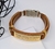 Imagem do Pulseira Bracelete Masculino Feminino Couro Sintético Placa Aço Inox Folheado Tudo Posso Fé Gratidão Pai Nosso