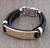 Pulseira Bracelete Masculino Feminino Couro Sintético Placa Aço Inox Folheado Tudo Posso Fé Gratidão Pai Nosso na internet