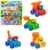 Kit 4 Carrinhos de Construção Tratores Caminhão Guincho Cavadeira Fricção Brinquedo Infantil para Crianças Presente na internet