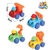 Imagem do Kit 4 Carrinhos de Construção Tratores Caminhão Guincho Cavadeira Fricção Brinquedo Infantil para Crianças Presente