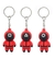 Kit 3 Chaveiros Boneco Round 6 Squid Game Serie Batatinha / Mini Bonecos jogo da Lula Lembrancinha Presentes