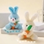 Chaveiro Coelho Pelúcia com cenoura Desenho Animado Amuleto Boneco Coelhinho Pascoa Presente Lembrancinhas - comprar online