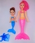 Kit Bonecas Princesas Sereia Articulada Mãe e Filha 2 Grande 1 Pequena Bebê + Acessórios Brinquedos Toys na internet